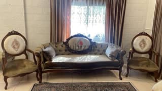 salon/ 1 sofa and 2 armchairs for $1300