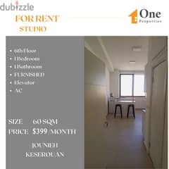 FURNISHED STUDIO for rent in JOUNIEH/KESEROUAN, with a mountain view 0