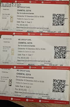 Tickets to Chantal Goya March 31st 4pm