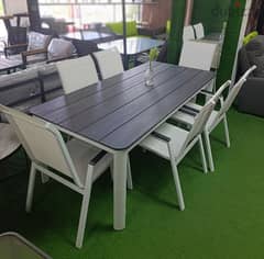 طاولة مترين الومينيوم مع كراسي table aluminum with chairs