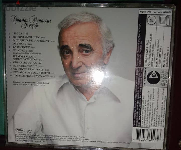 Charles Aznavour - je voyage - original cd 1