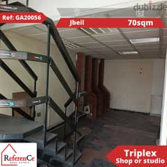 Triplex shop/studio for sale in Jbeil تريبلكس محل/استوديو لبيع في جبيل