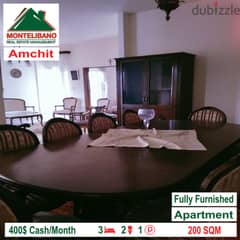 400$!!!! Apartment For RENT In AAMCHIT!!!!!