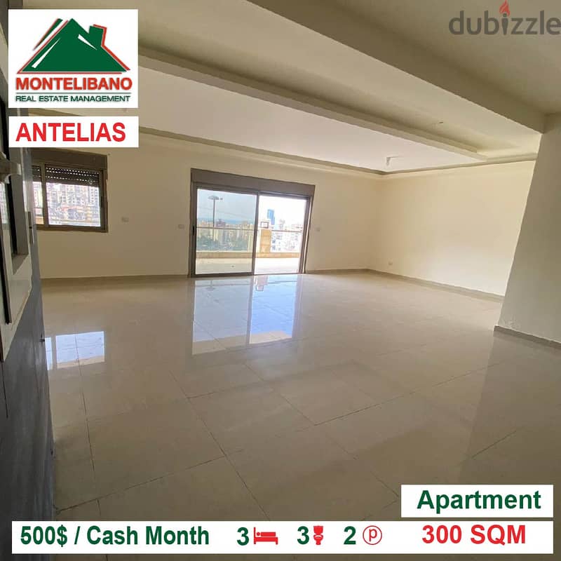 500$!! Apartment for rent located in  Antelias 3