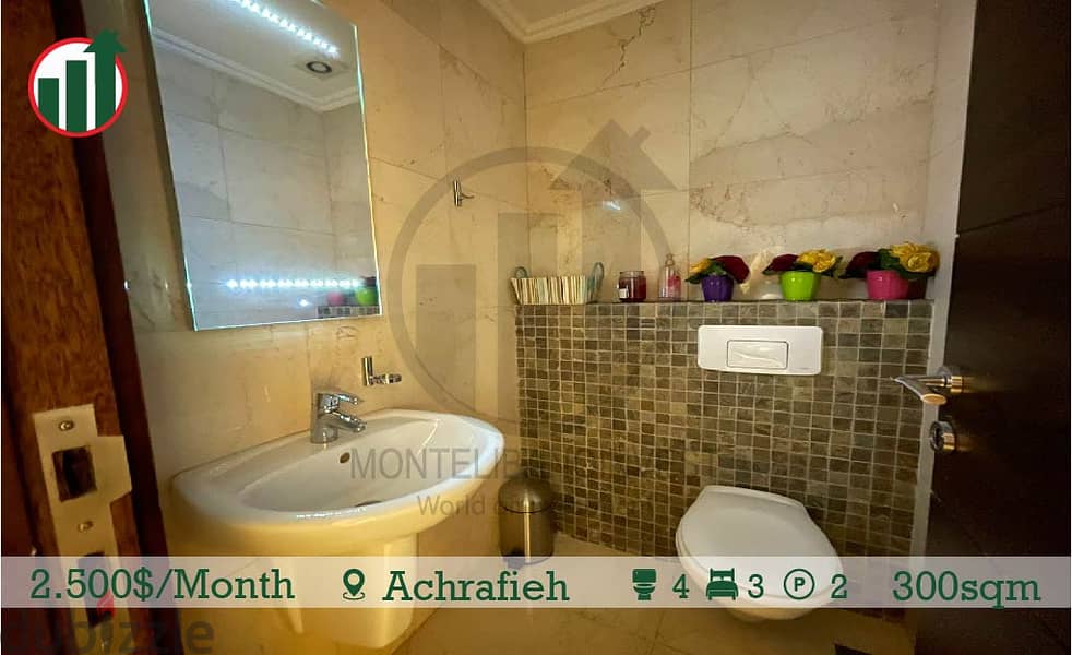 Fully Furnished Apartment for Rent in Achrafieh ! 12