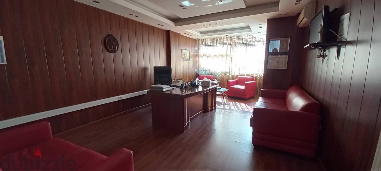 Furnished Office in Zalka commercial center for saleمكتب مفروش في مركز 3