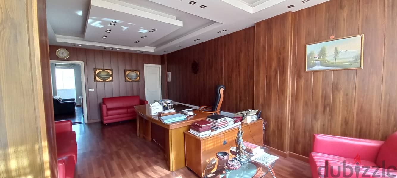 Furnished Office in Zalka commercial center for saleمكتب مفروش في مركز 4