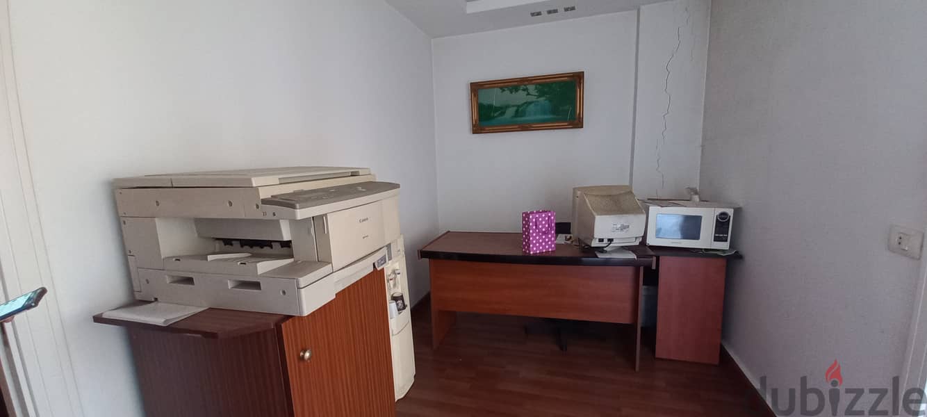 Furnished Office in Zalka commercial center for saleمكتب مفروش في مركز 7