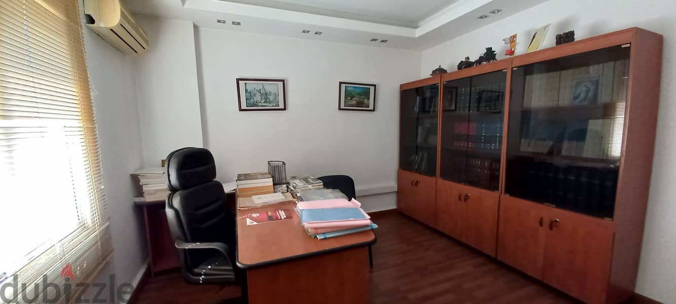 Furnished Office in Zalka commercial center for saleمكتب مفروش في مركز 10