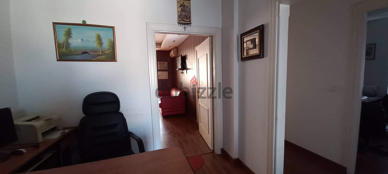 Furnished Office in Zalka commercial center for saleمكتب مفروش في مركز 12