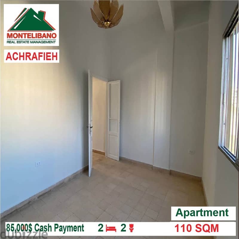85000$!! Apartment for sale located in Achrafieh 2