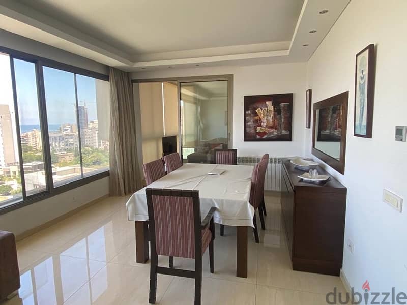 A fully furnished apartment for rent in Zalka W/ open views. 1
