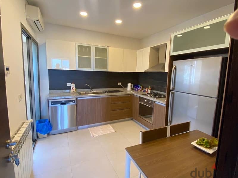 A fully furnished apartment for rent in Zalka W/ open views. 4