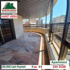 250000$!! Apartment for sale located in Haret Hreik