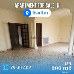 hot deall!! apartment for sale in Bsalim