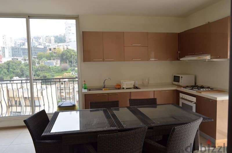 Furnished duplex apartment with terrace and open views in Jal el dib. 1