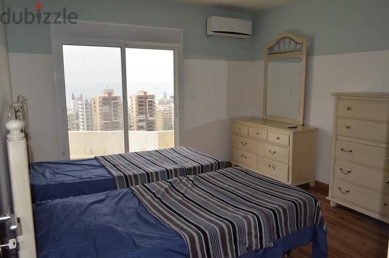 Furnished duplex apartment with terrace and open views in Jal el dib. 3