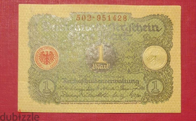 1920 Germany 1 Mark 1
