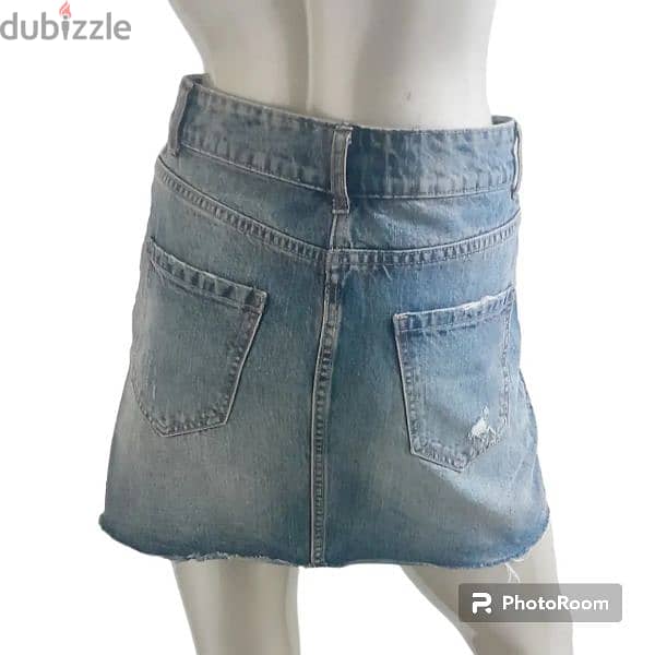 Zara Basic Denim Skirt 1