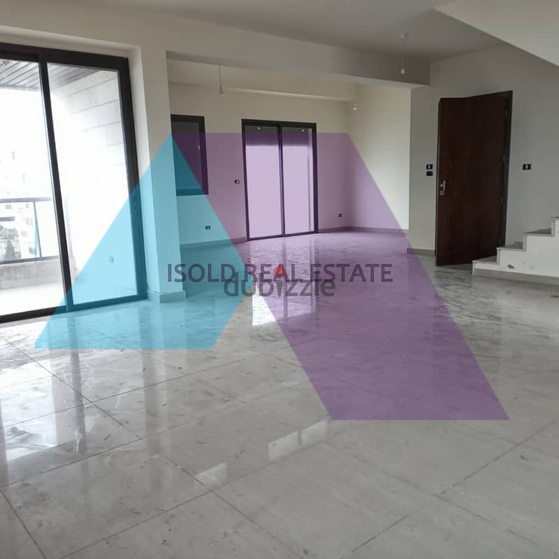 Brand New 300 m2 duplex apartment+terrace+sea view for sale in Dbaye 2
