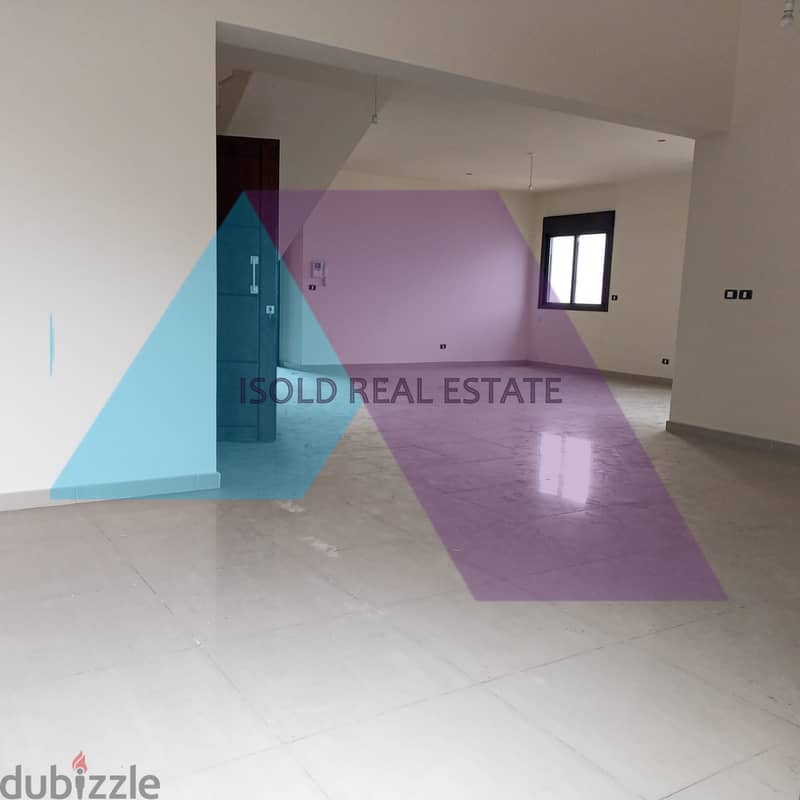 Brand New 300 m2 duplex apartment+terrace+sea view for sale in Dbaye 3