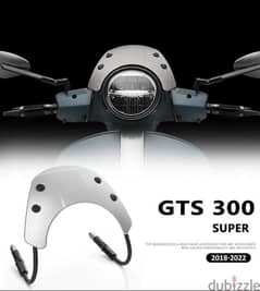 Vespa Gts 300 Black Windscreen