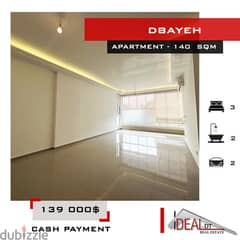 Apartment for sale in Dbayeh 140 sqm ref#ea15299