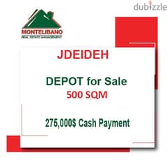 275000$!! Depot for sale located in Jdeideh