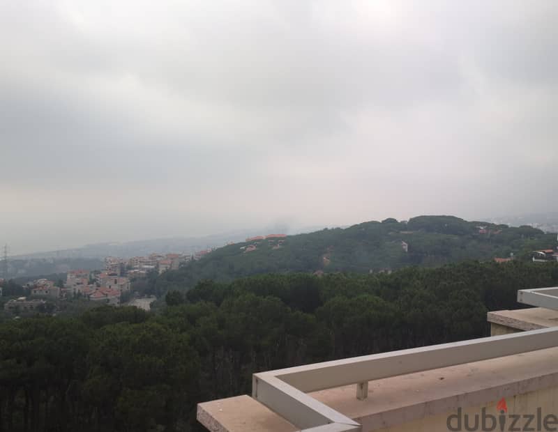 broummana furnished apartment with 130m terrace panoramic view Rf#6113 2