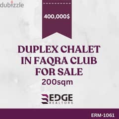 Luxurious Chalet in Faqra Club for Sale