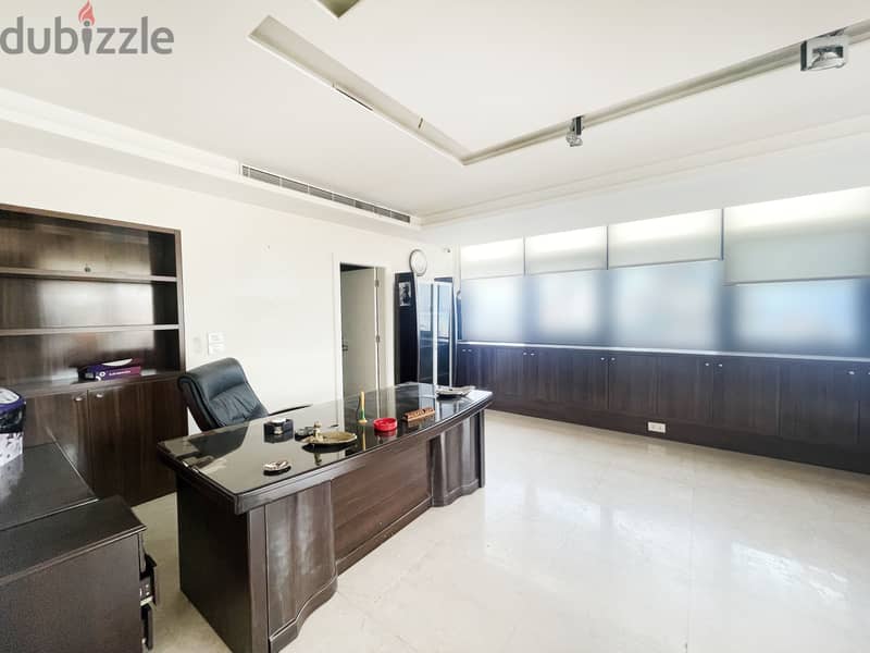 Furnished office for rent in Antelias | Prime location مكتب مفروش 3