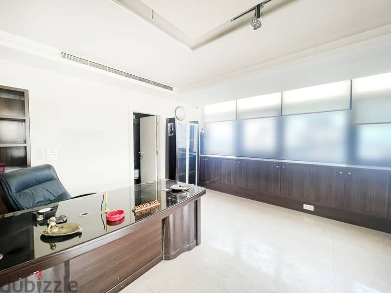 Furnished office for rent in Antelias | Prime location مكتب مفروش 6