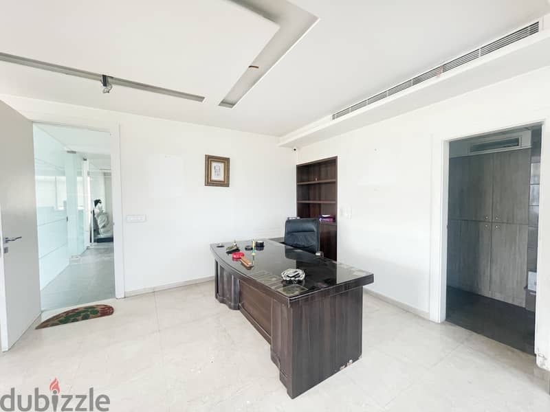 Furnished office for rent in Antelias | Prime location مكتب مفروش 8