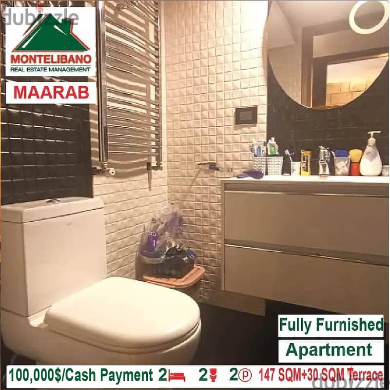 100,000$ Cash Payment!! Apartment for sale in Maarab!! 5