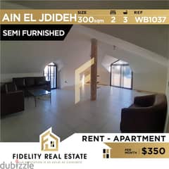 Semi furnished apartment for rent in Ain el jdideh WB1037 0