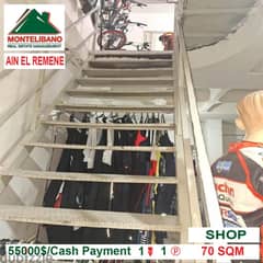 55000$!! Shop for sale located in Ain El Remene 0