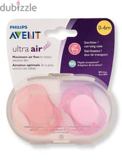 Avent ultra air soothers for girls
