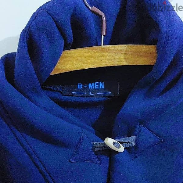 -B Men Navy Blue Sweatshirt. 1