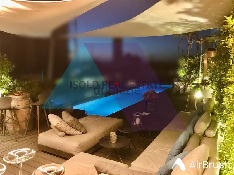 300 m2 Penthouse+138m2 Rooftop+25m2 Private pool for rent in Gemmayzeh 1
