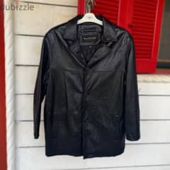 ANDREW MARC New York Leather Coat.