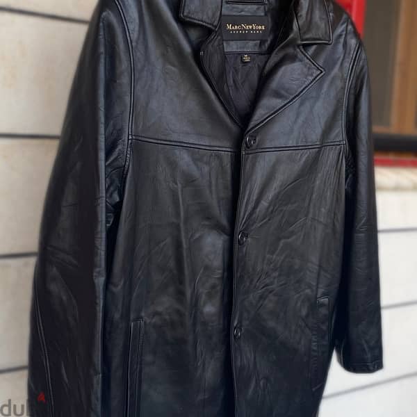 ANDREW MARC New York Leather Coat. 2