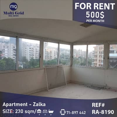 RA-8190 / Apartment for Rent in Zalka, شقة للإيجار في الزلقا