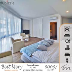 Beit Mery | Brand New, High End 1 Bedroom Apart | Balcony | Amenities