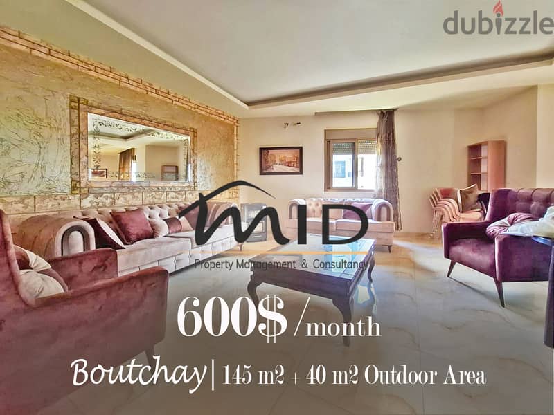 Boutchay | Furnished and Equipped 2 Bedrooms + Terrace | Catchy Deal 1