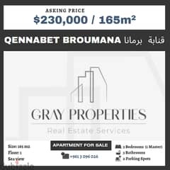 165 m² Brand New Apartment For Sale in Qennabet Broumana! 0