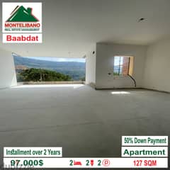 Apartment for sale in Baabdat!!