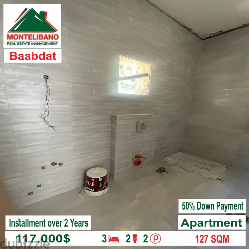 Apartment Under Constraction for sale in Baabdat!! 2