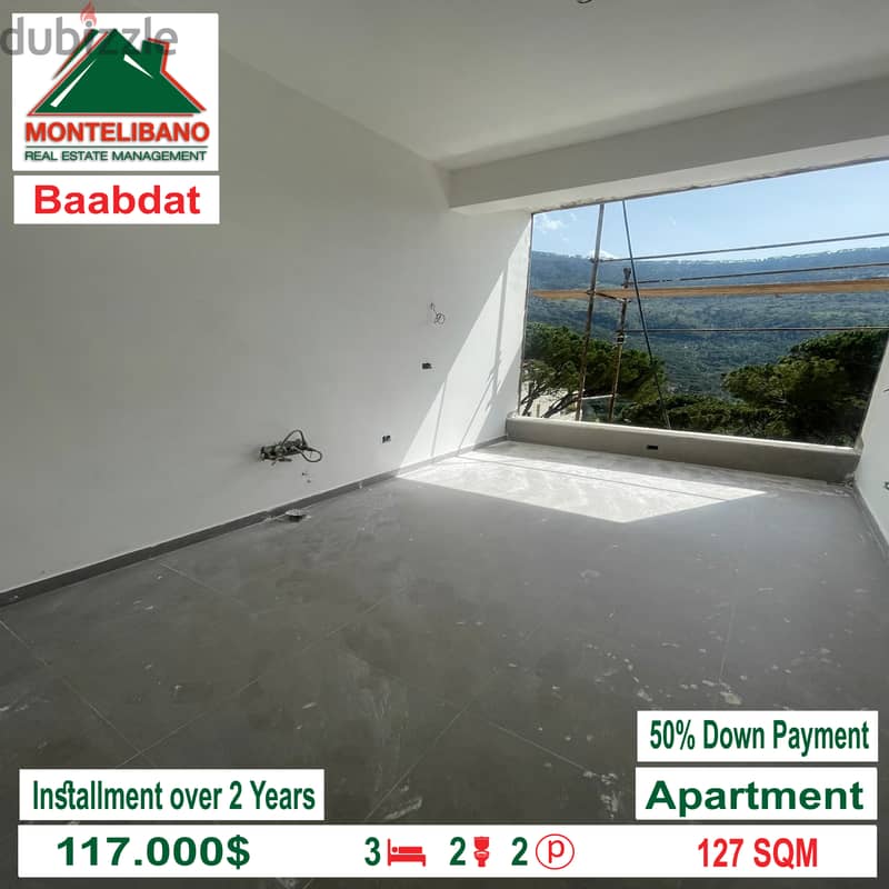 Apartment Under Constraction for sale in Baabdat!! 3
