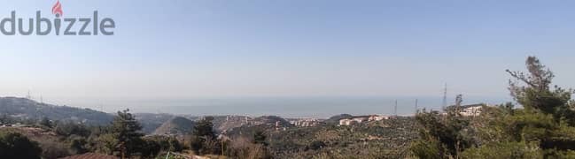 1050 Sqm | Land For Sale In Aley , Ainab عيناب | Sea View