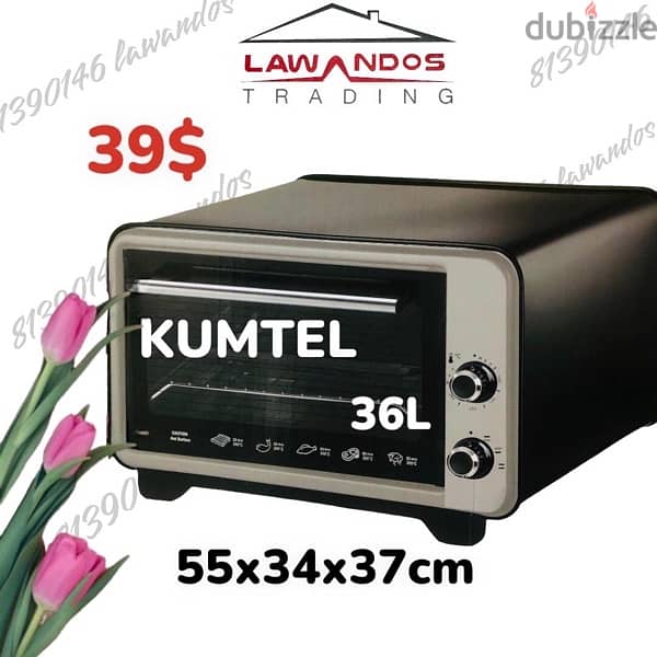 Electric Oven KUMTEL 36L / LUXELL 50L فرن كهرباء 0